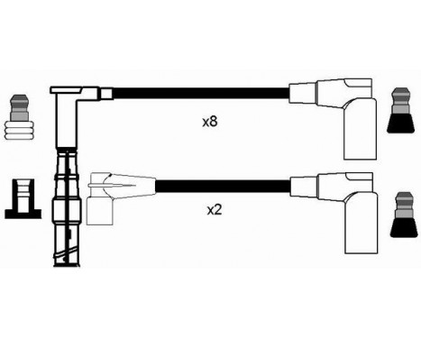 tändkablar RC-MB213 NGK, bild 2
