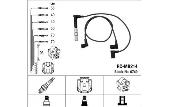 tändkablar RC-MB214 NGK