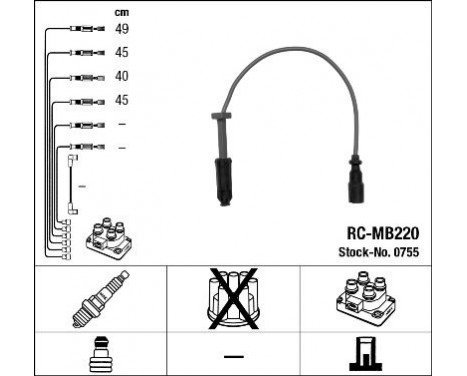 tändkablar RC-MB220 NGK