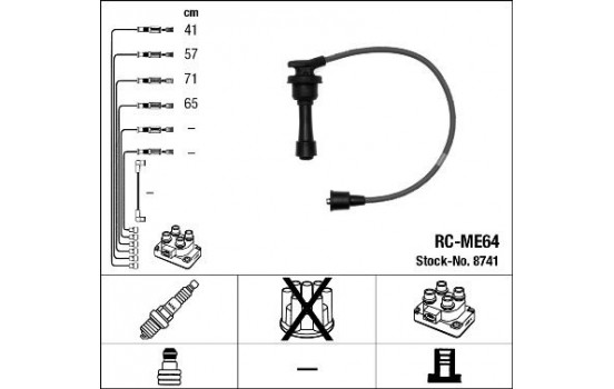 tändkablar RC-ME64 NGK
