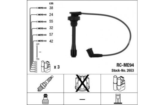 tändkablar RC-ME94 NGK