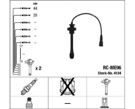 tändkablar RC-ME96 NGK