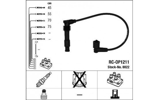 tändkablar RC-OP1211 NGK