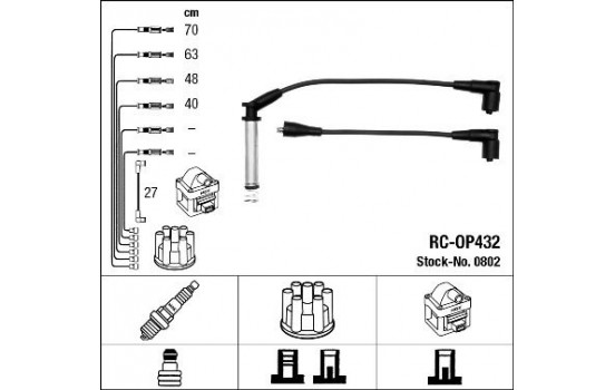 tändkablar RC-OP432 NGK