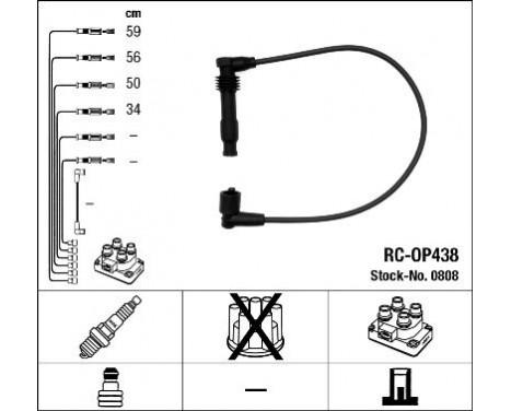 tändkablar RC-OP438 NGK