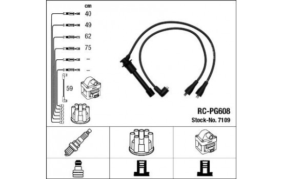 tändkablar RC-PG608 NGK