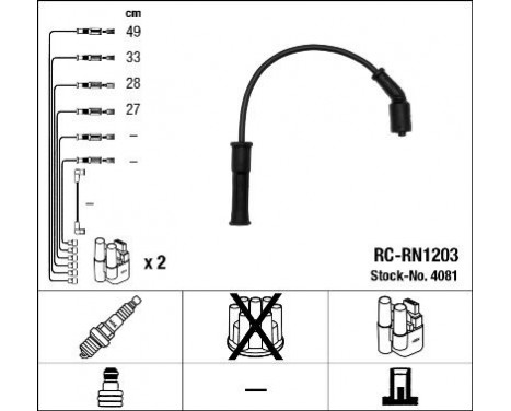 tändkablar RC-RN1203 NGK