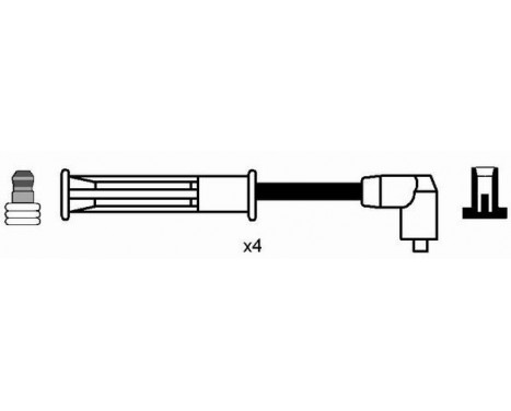 tändkablar RC-RN603 NGK, bild 2