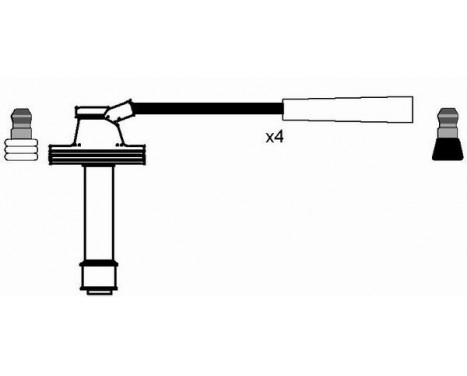 tändkablar RC-RN608 NGK, bild 2