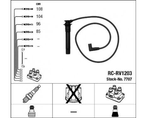tändkablar RC-RV1203 NGK