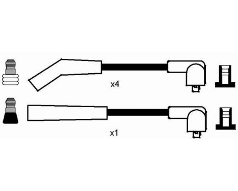 tändkablar RC-RV414 NGK, bild 2
