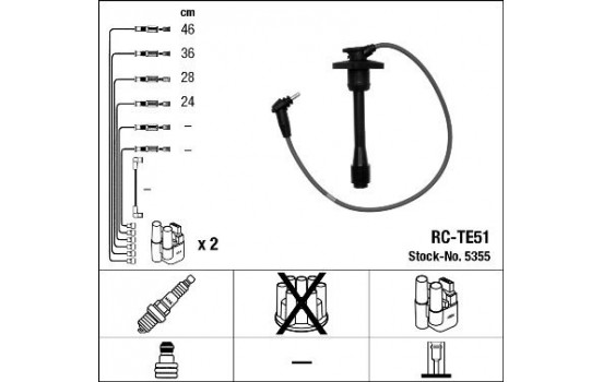 tändkablar RC-TE51 NGK