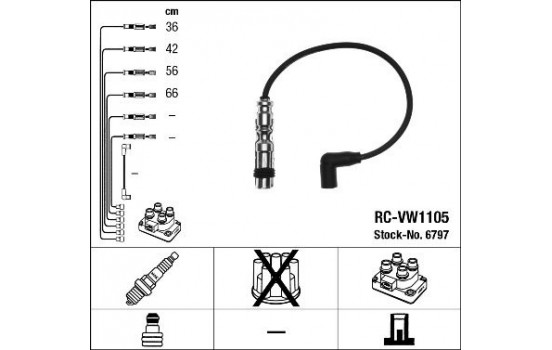 tändkablar RC-VW1105 NGK