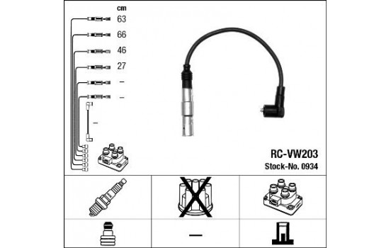 tändkablar RC-VW203 NGK