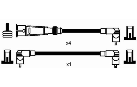 tändkablar RC-VW210 NGK, bild 2