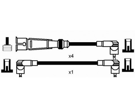tändkablar RC-VW219 NGK, bild 2