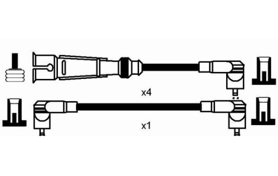tändkablar RC-VW219 NGK, bild 2
