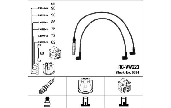 tändkablar RC-VW223 NGK
