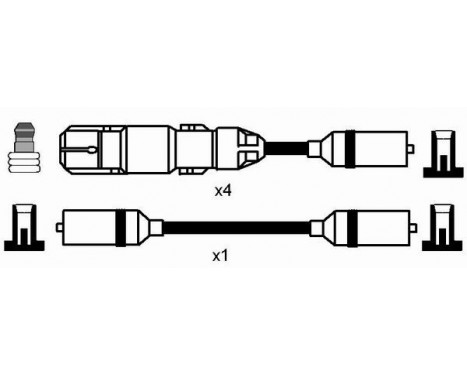 tändkablar RC-VW230 NGK, bild 2