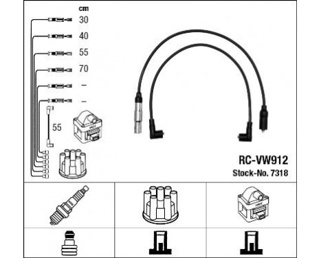 tändkablar RC-VW912 NGK