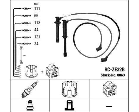 tändkablar RC-ZE32B NGK