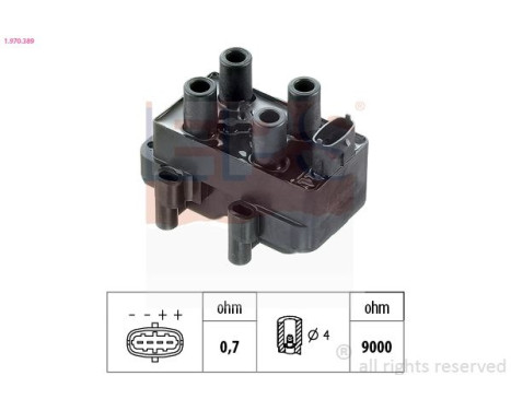 Tändspole Made in Italy - OE Equivalent 1.970.389 EPS Facet