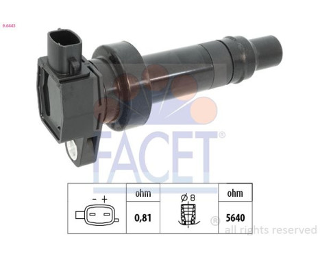 Tändspole Made in Italy - OE Equivalent 9.6443 Facet