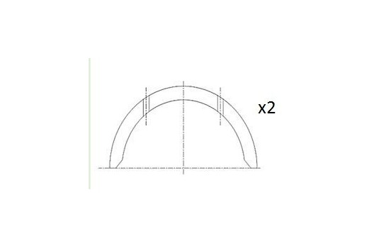 Distansskiva, vevaxel