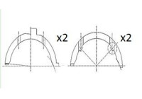 Distansskiva, vevaxel