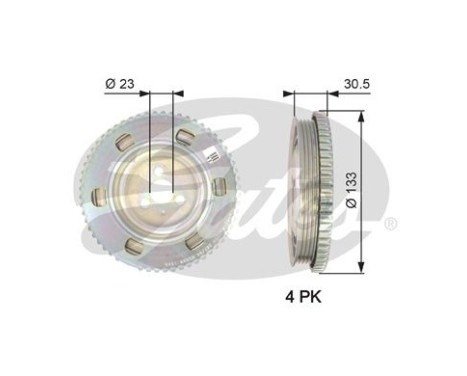 Remskiva, vevaxel DriveAlign®