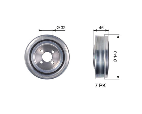 Remskiva, vevaxel DriveAlign®