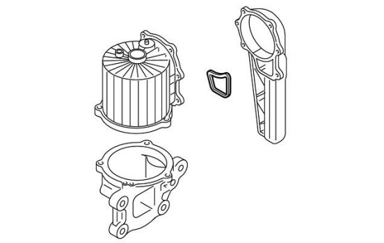 Packning, motor vevhusventilation