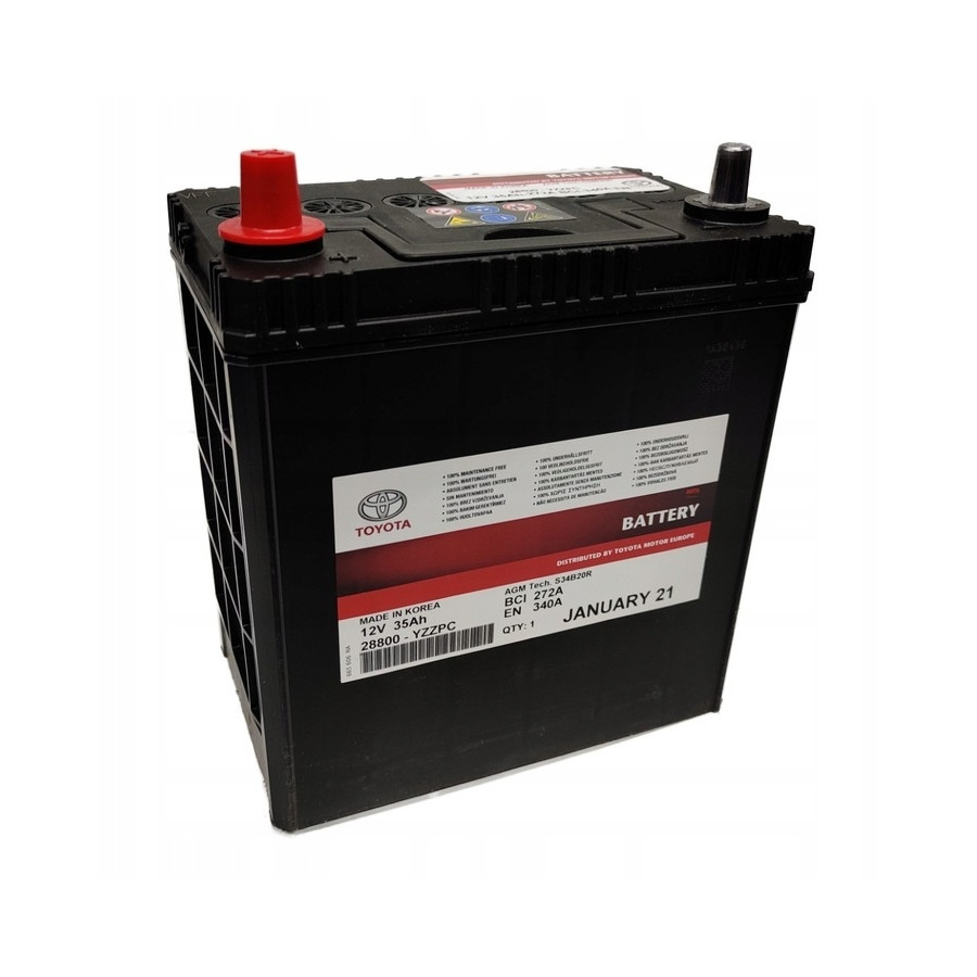 Accu 35 Ah 28800-YZZPC Toyota voor o.a. LEXUS, TOYOTA | Winparts