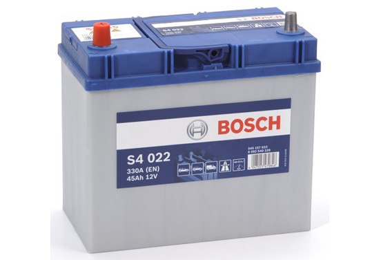 Bosch auto accu S4022 - 45Ah - 330A - voor voertuigen zonder start-stopsysteem