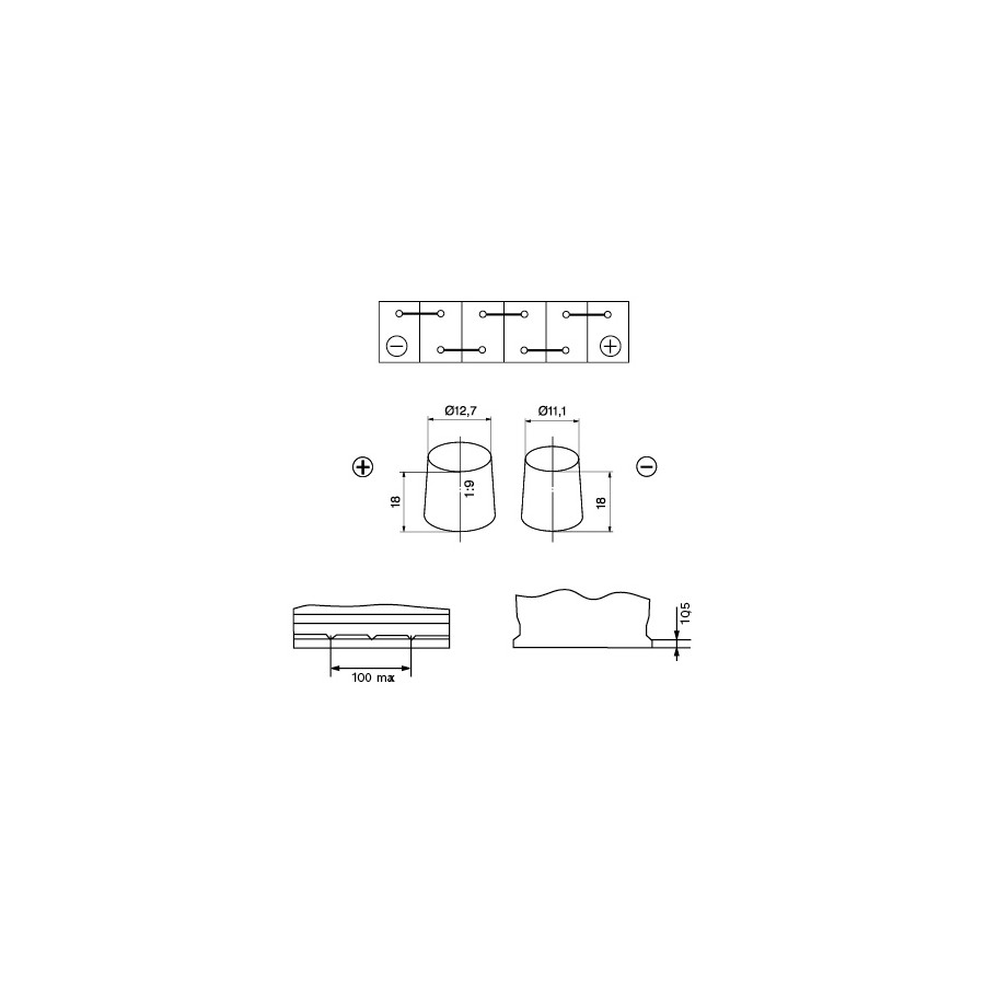 S4030 R40b Bosch auto accu S4030 - 40Ah - 330A - voor voertuigen zonder start ...