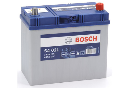 Bosch auto accu S4021 - 45Ah - 330A - voor voertuigen zonder start-stopsysteem