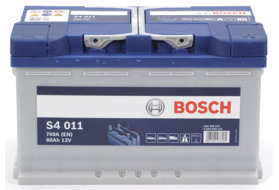 Bosch auto accu S4011 - 80Ah - 740A - voor voertuigen zonder start-stopsysteem
