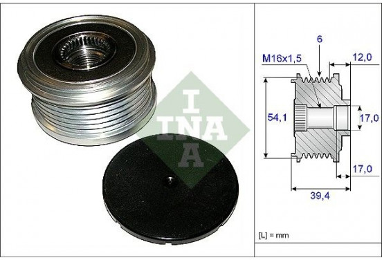 Vrijlooppoelie dynamo 535009010 Ina