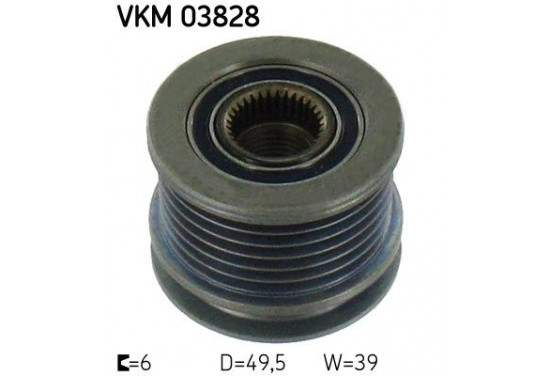Dynamovrijloop VKM 03828 SKF