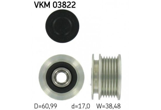 Dynamovrijloop VKM 03822 SKF