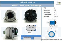Dynamo Volskwagen/ Audi 140A