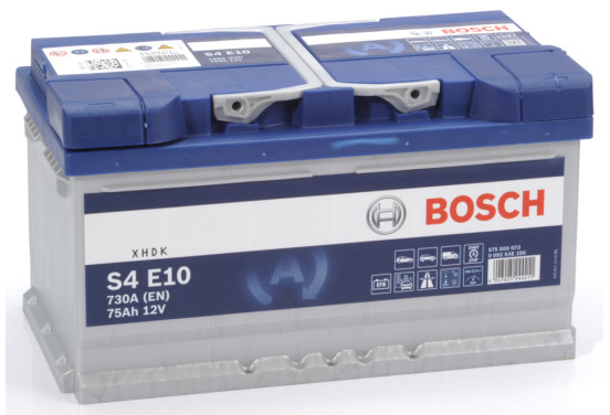 Bosch Blue auto accu S4E10 - 75Ah - 730A  - aangepast voor voertuigen met start-stopsysteem