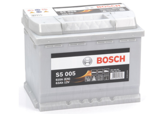 Bosch auto accu S5005 - 63Ah - 610A - voor voertuigen zonder start-stopsysteem