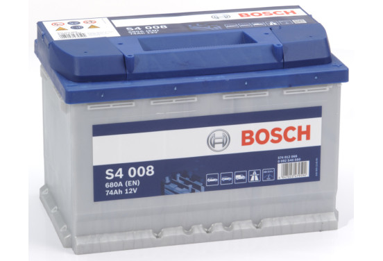 Bosch auto accu S4008 - 74Ah - 680A - voor voertuigen zonder start-stopsysteem