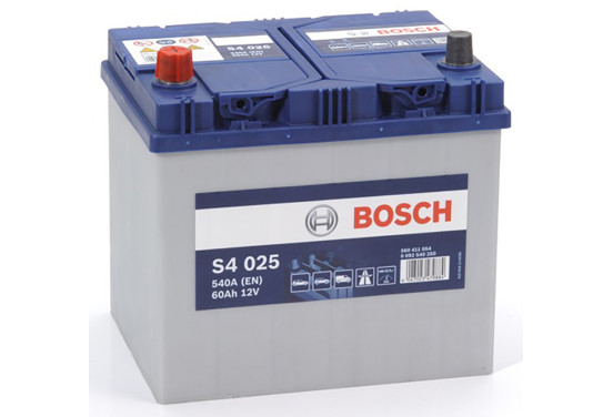 Bosch auto accu S4025 - 60Ah - 540A - voor voertuigen zonder start-stopsysteem