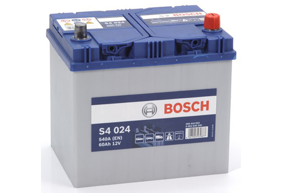 Bosch auto accu S4024 - 60Ah - 540A - voor voertuigen zonder start-stopsysteem