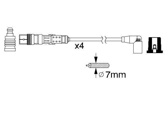 Bougiekabelset B331 Bosch