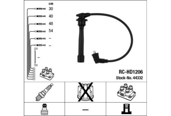 Bougiekabelset RC-HD1206 NGK