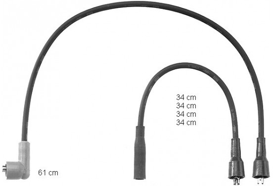 Bougiekabelset ZEF796 Beru