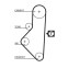 Distributieriemset K015050XS Gates, voorbeeld 3